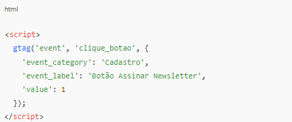 cod html tag do google